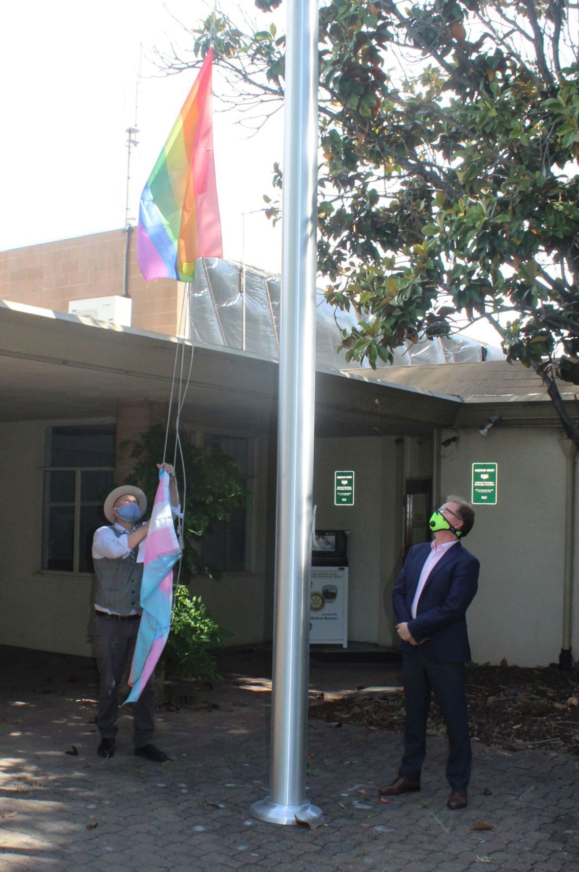 Ellsworth, Dohring raise flags